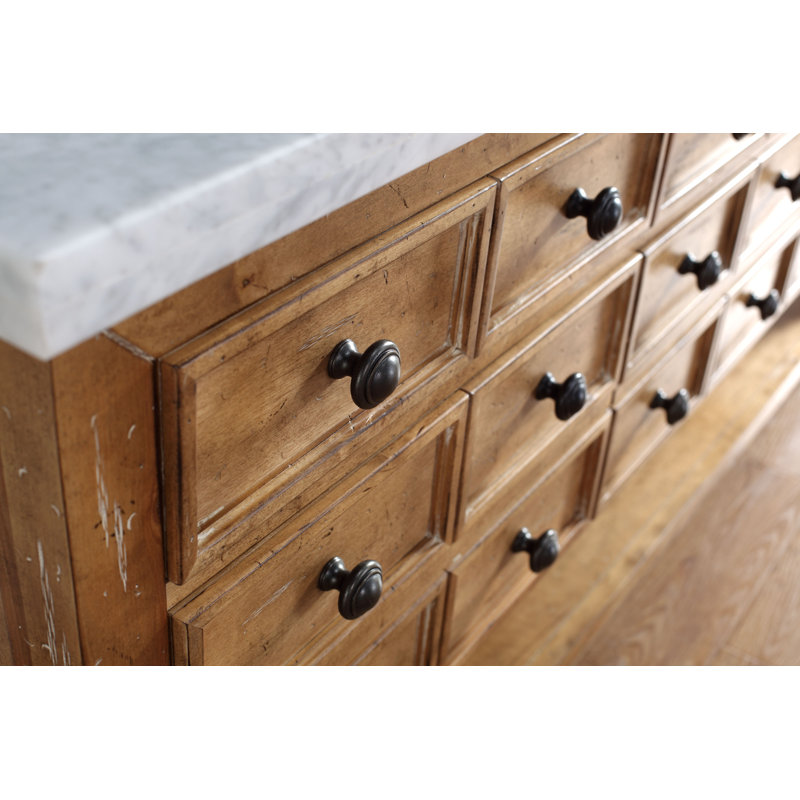 Bayou Breeze Gowins 72" Double Bathroom Vanity Base Only in Honey Alder